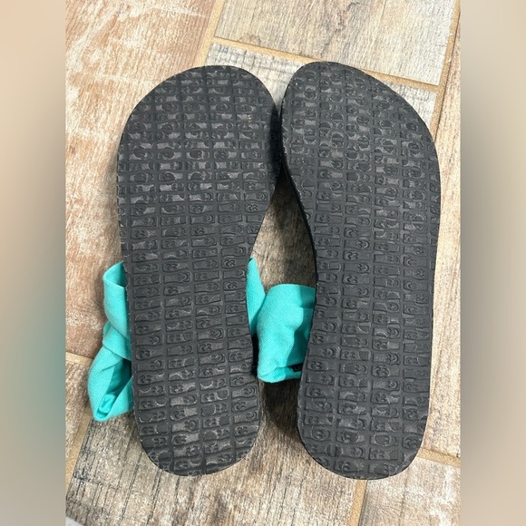 SANUK YOGA SLING 2 OPAL- TURQUOISE OUTDOOR FLIP FLOP WOMEN'S SANDALS - Picture 6 of 7